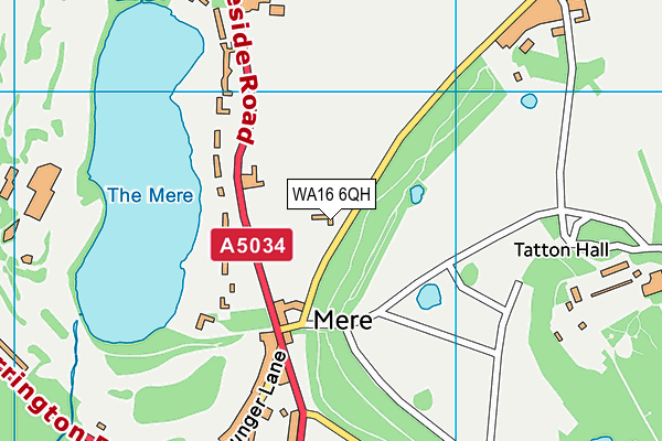 WA16 6QH map - OS VectorMap District (Ordnance Survey) WA16 6QH map - OS VectorMap District (Ordnance Survey)