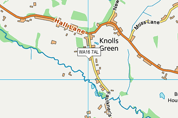 WA16 7AL map - OS VectorMap District (Ordnance Survey) WA16 7AL map - OS VectorMap District (Ordnance Survey)
