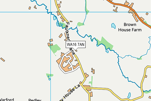 WA16 7AN map - OS VectorMap District (Ordnance Survey) WA16 7AN map - OS VectorMap District (Ordnance Survey)