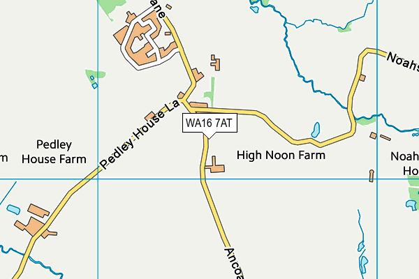 WA16 7AT map - OS VectorMap District (Ordnance Survey) WA16 7AT map - OS VectorMap District (Ordnance Survey)