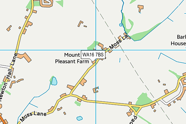 WA16 7BS map - OS VectorMap District (Ordnance Survey) WA16 7BS map - OS VectorMap District (Ordnance Survey)
