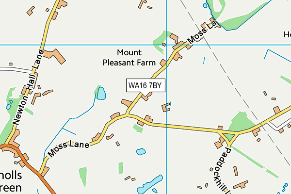 WA16 7BY map - OS VectorMap District (Ordnance Survey) WA16 7BY map - OS VectorMap District (Ordnance Survey)