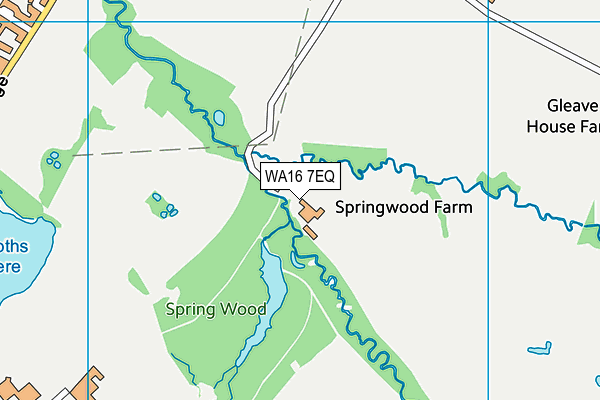 WA16 7EQ map - OS VectorMap District (Ordnance Survey) WA16 7EQ map - OS VectorMap District (Ordnance Survey)