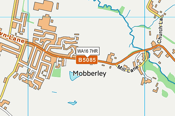 WA16 7HR map - OS VectorMap District (Ordnance Survey) WA16 7HR map - OS VectorMap District (Ordnance Survey)