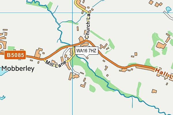 WA16 7HZ map - OS VectorMap District (Ordnance Survey) WA16 7HZ map - OS VectorMap District (Ordnance Survey)