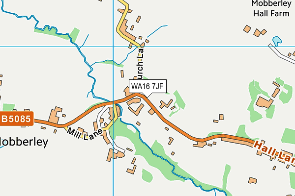 WA16 7JF map - OS VectorMap District (Ordnance Survey) WA16 7JF map - OS VectorMap District (Ordnance Survey)