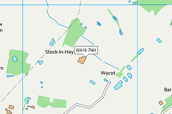 WA16 7NH map - OS VectorMap District (Ordnance Survey) WA16 7NH map - OS VectorMap District (Ordnance Survey)