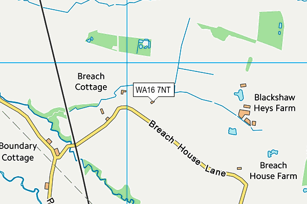 WA16 7NT map - OS VectorMap District (Ordnance Survey) WA16 7NT map - OS VectorMap District (Ordnance Survey)