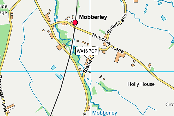 WA16 7QP map - OS VectorMap District (Ordnance Survey) WA16 7QP map - OS VectorMap District (Ordnance Survey)