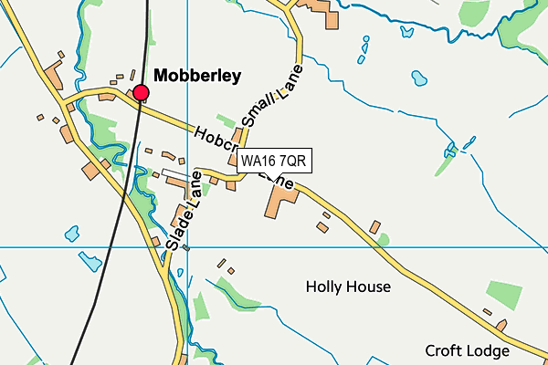 WA16 7QR map - OS VectorMap District (Ordnance Survey)