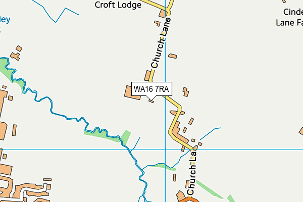 WA16 7RA map - OS VectorMap District (Ordnance Survey) WA16 7RA map - OS VectorMap District (Ordnance Survey)