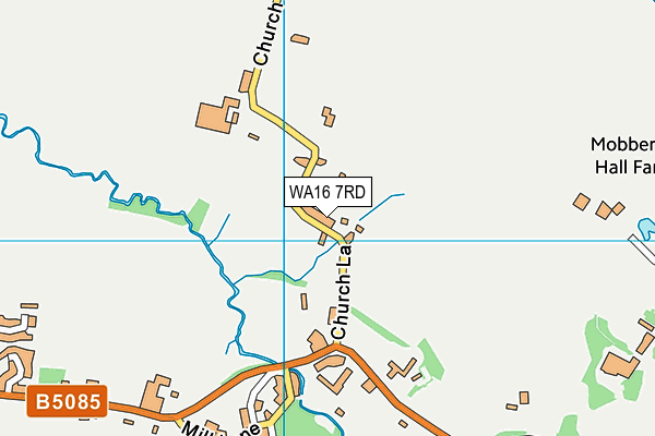 WA16 7RD map - OS VectorMap District (Ordnance Survey) WA16 7RD map - OS VectorMap District (Ordnance Survey)