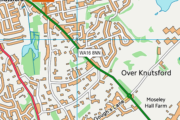 WA16 8NN map - OS VectorMap District (Ordnance Survey) WA16 8NN map - OS VectorMap District (Ordnance Survey)