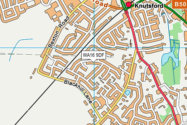 WA16 9DF map - OS VectorMap District (Ordnance Survey) WA16 9DF map - OS VectorMap District (Ordnance Survey)