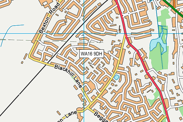 WA16 9DH map - OS VectorMap District (Ordnance Survey) WA16 9DH map - OS VectorMap District (Ordnance Survey)