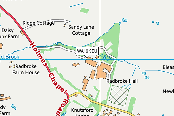 WA16 9EU map - OS VectorMap District (Ordnance Survey) WA16 9EU map - OS VectorMap District (Ordnance Survey)