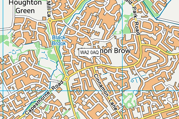 WA2 0AQ map - OS VectorMap District (Ordnance Survey) WA2 0AQ map - OS VectorMap District (Ordnance Survey)