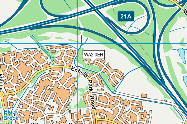 WA2 0EH map - OS VectorMap District (Ordnance Survey) WA2 0EH map - OS VectorMap District (Ordnance Survey)