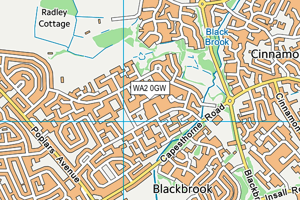 WA2 0GW map - OS VectorMap District (Ordnance Survey) WA2 0GW map - OS VectorMap District (Ordnance Survey)