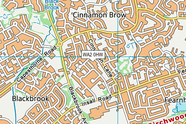 WA2 0HW map - OS VectorMap District (Ordnance Survey) WA2 0HW map - OS VectorMap District (Ordnance Survey)