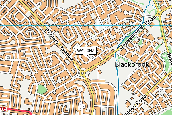 WA2 0HZ map - OS VectorMap District (Ordnance Survey) WA2 0HZ map - OS VectorMap District (Ordnance Survey)