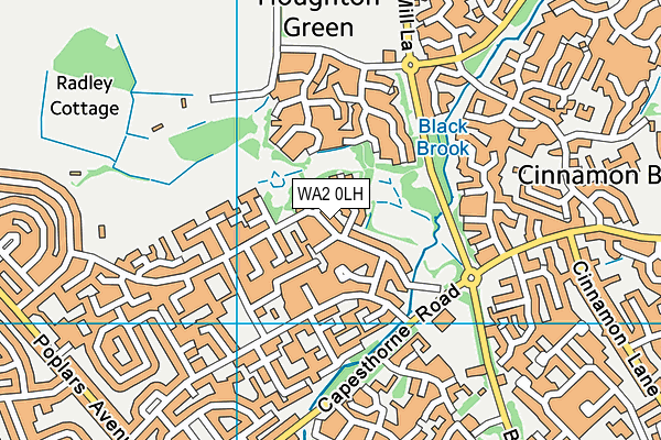 WA2 0LH map - OS VectorMap District (Ordnance Survey) WA2 0LH map - OS VectorMap District (Ordnance Survey)