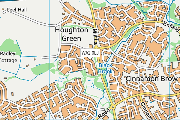WA2 0LJ map - OS VectorMap District (Ordnance Survey) WA2 0LJ map - OS VectorMap District (Ordnance Survey)