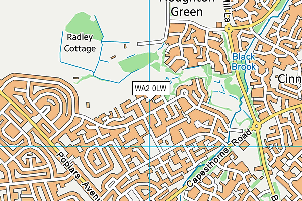 WA2 0LW map - OS VectorMap District (Ordnance Survey) WA2 0LW map - OS VectorMap District (Ordnance Survey)