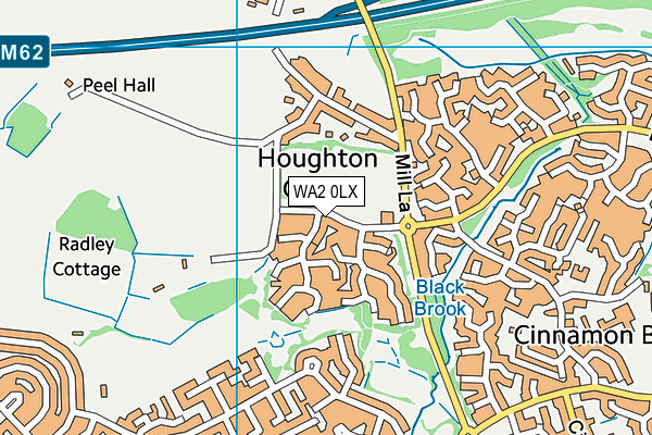 WA2 0LX map - OS VectorMap District (Ordnance Survey) WA2 0LX map - OS VectorMap District (Ordnance Survey)