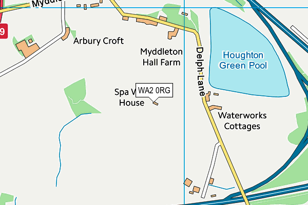 WA2 0RG map - OS VectorMap District (Ordnance Survey) WA2 0RG map - OS VectorMap District (Ordnance Survey)