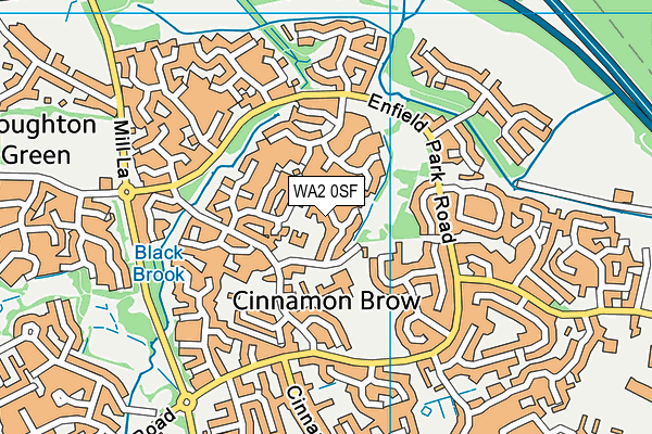 WA2 0SF map - OS VectorMap District (Ordnance Survey) WA2 0SF map - OS VectorMap District (Ordnance Survey)