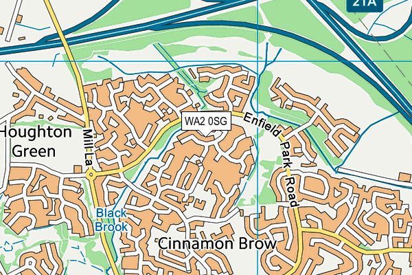 WA2 0SG map - OS VectorMap District (Ordnance Survey) WA2 0SG map - OS VectorMap District (Ordnance Survey)