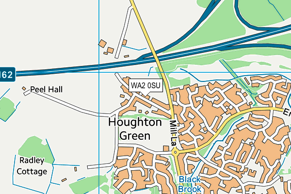 WA2 0SU map - OS VectorMap District (Ordnance Survey) WA2 0SU map - OS VectorMap District (Ordnance Survey)