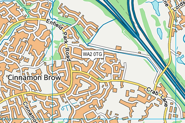 WA2 0TG map - OS VectorMap District (Ordnance Survey) WA2 0TG map - OS VectorMap District (Ordnance Survey)