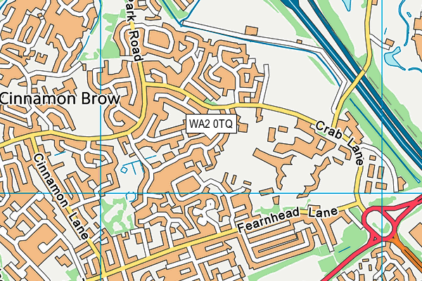 WA2 0TQ map - OS VectorMap District (Ordnance Survey) WA2 0TQ map - OS VectorMap District (Ordnance Survey)