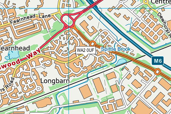 WA2 0UF map - OS VectorMap District (Ordnance Survey) WA2 0UF map - OS VectorMap District (Ordnance Survey)