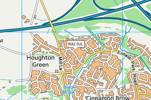 WA2 0UL map - OS VectorMap District (Ordnance Survey) WA2 0UL map - OS VectorMap District (Ordnance Survey)