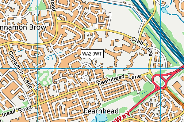 WA2 0WT map - OS VectorMap District (Ordnance Survey) WA2 0WT map - OS VectorMap District (Ordnance Survey)