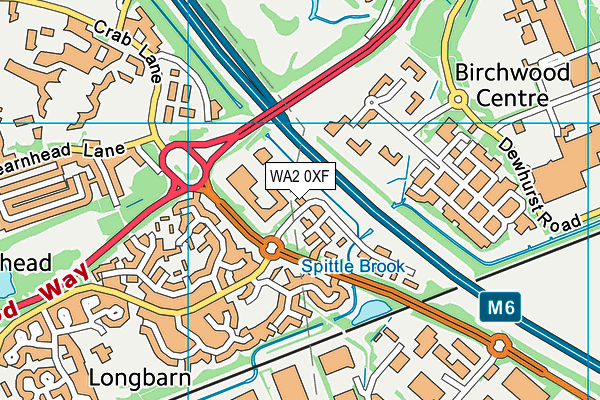 WA2 0XF map - OS VectorMap District (Ordnance Survey) WA2 0XF map - OS VectorMap District (Ordnance Survey)