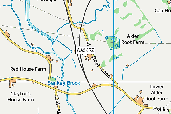 WA2 8RZ map - OS VectorMap District (Ordnance Survey) WA2 8RZ map - OS VectorMap District (Ordnance Survey)
