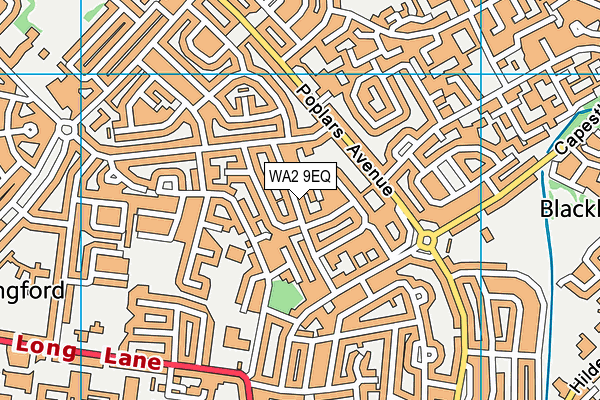 WA2 9EQ map - OS VectorMap District (Ordnance Survey) WA2 9EQ map - OS VectorMap District (Ordnance Survey)