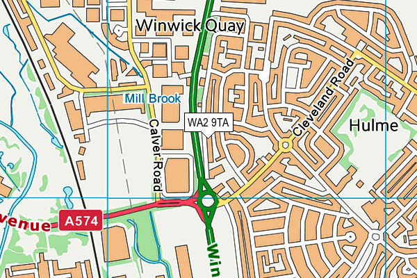 WA2 9TA map - OS VectorMap District (Ordnance Survey) WA2 9TA map - OS VectorMap District (Ordnance Survey)
