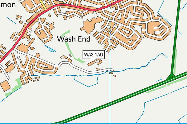 WA3 1AU map - OS VectorMap District (Ordnance Survey) WA3 1AU map - OS VectorMap District (Ordnance Survey)