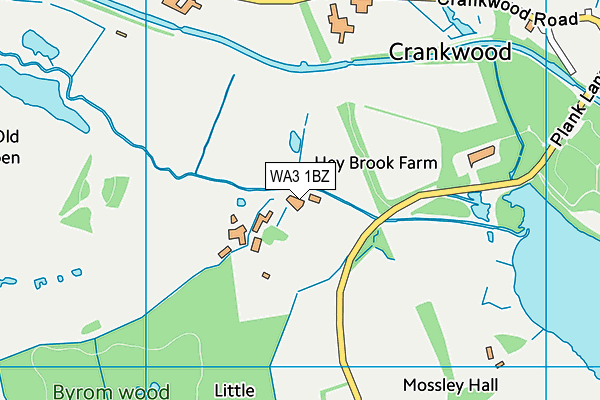 WA3 1BZ map - OS VectorMap District (Ordnance Survey)