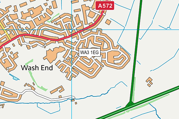 WA3 1EG map - OS VectorMap District (Ordnance Survey) WA3 1EG map - OS VectorMap District (Ordnance Survey)