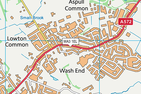 WA3 1EL map - OS VectorMap District (Ordnance Survey) WA3 1EL map - OS VectorMap District (Ordnance Survey)