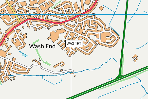 WA3 1ET map - OS VectorMap District (Ordnance Survey) WA3 1ET map - OS VectorMap District (Ordnance Survey)