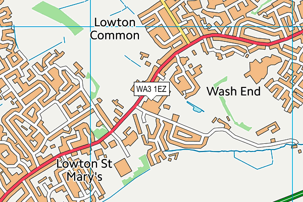 WA3 1EZ map - OS VectorMap District (Ordnance Survey) WA3 1EZ map - OS VectorMap District (Ordnance Survey)