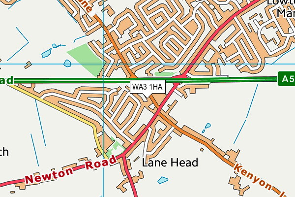 WA3 1HA map - OS VectorMap District (Ordnance Survey) WA3 1HA map - OS VectorMap District (Ordnance Survey)
