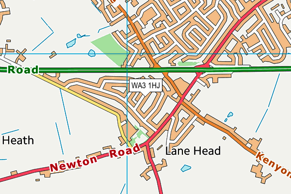WA3 1HJ map - OS VectorMap District (Ordnance Survey)